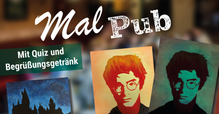 MalPub-Veranstaltung mit Quiz und Begrüßungsgetränk: Porträts im Pop-Art-Stil